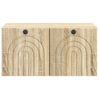 vidaXL Wall-Mounted TV Cabinet Sonoma Oak 59.5 x 41 x 30 cm