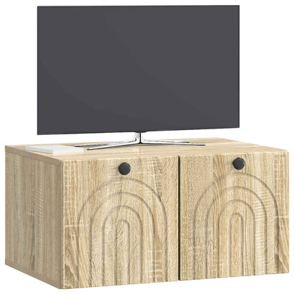 vidaXL Wall-Mounted TV Cabinet Sonoma Oak 59.5 x 41 x 30 cm