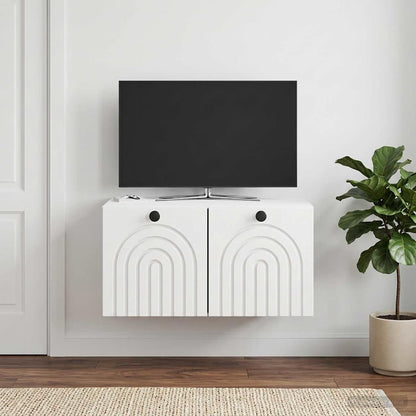 vidaXL Wall-Mounted TV Cabinet High Gloss White 59.5 x 41 x 30 cm
