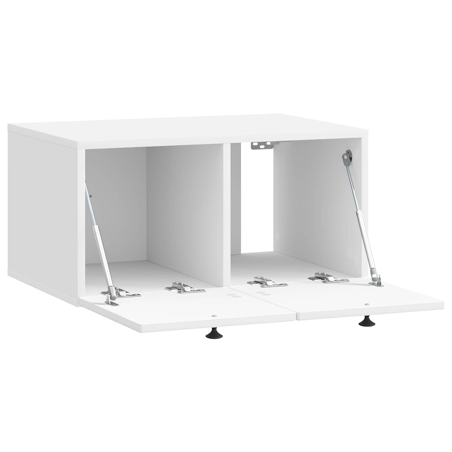 vidaXL Wall-Mounted TV Cabinet High Gloss White 59.5 x 41 x 30 cm