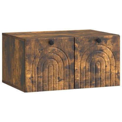 vidaXL Wall-Mounted TV Cabinet Smoked Oak 59.5 x 41 x 30 cm