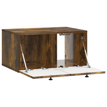 vidaXL Wall-Mounted TV Cabinet Smoked Oak 59.5 x 41 x 30 cm