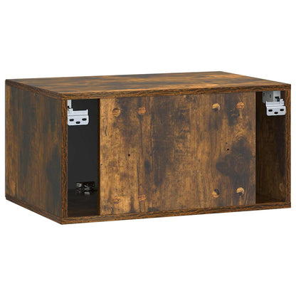 vidaXL Wall-Mounted TV Cabinet Smoked Oak 59.5 x 41 x 30 cm