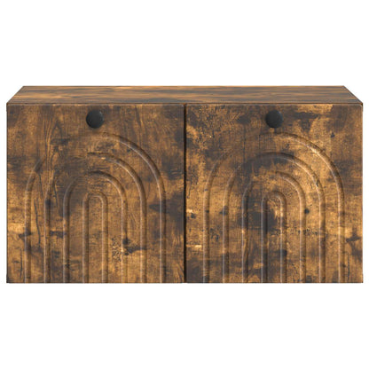 vidaXL Wall-Mounted TV Cabinet Smoked Oak 59.5 x 41 x 30 cm
