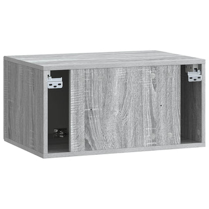 vidaXL Wall-Mounted TV Cabinet Grey Sonoma 59.5 x 41 x 30 cm