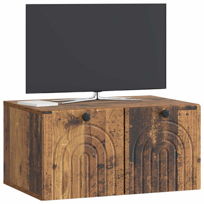 vidaXL Wall-Mounted TV Cabinet Wall-mounted Old Wood 59.5 x 41 x 30 cm