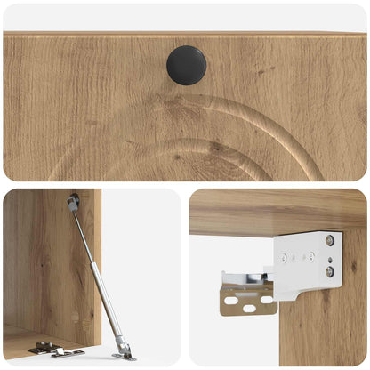 vidaXL Wall-Mounted TV Cabinet 59.5 x 41 x 30 cm Artisan Oak
