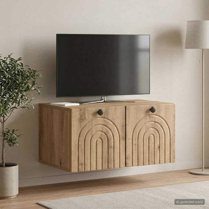 vidaXL Wall-Mounted TV Cabinet 59.5 x 41 x 30 cm Artisan Oak
