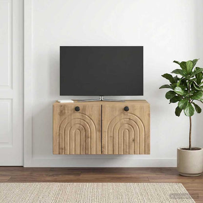 vidaXL Wall-Mounted TV Cabinet 59.5 x 41 x 30 cm Artisan Oak