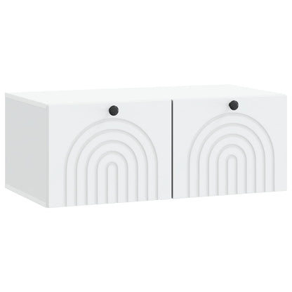 vidaXL Wall-Mounted TV Cabinet White 78.5 x 41 x 30 cm Engineered Wood