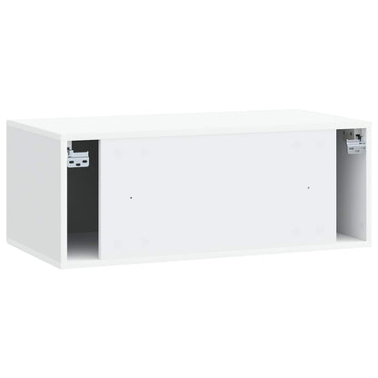 vidaXL Wall-Mounted TV Cabinet White 78.5 x 41 x 30 cm Engineered Wood