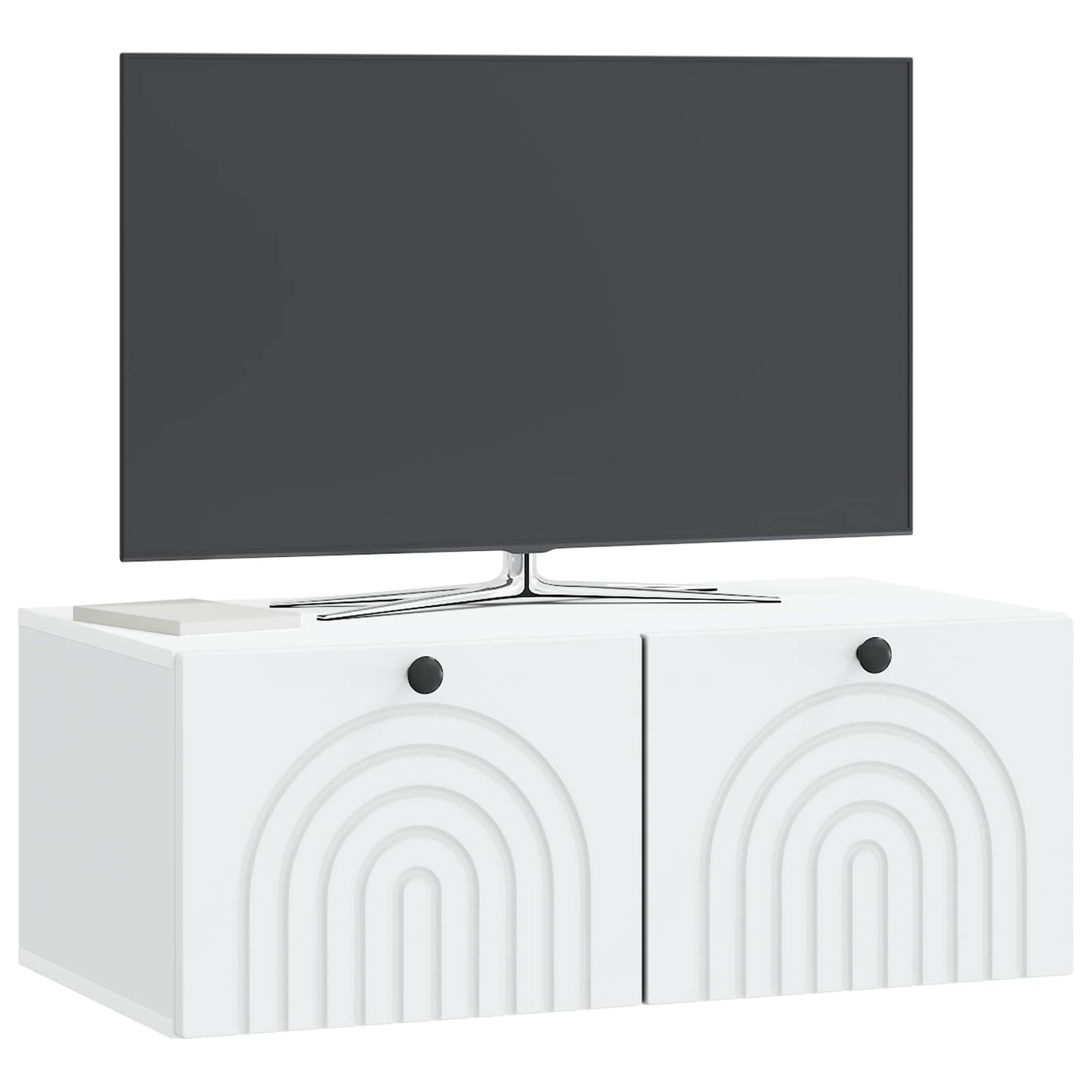 vidaXL Wall-Mounted TV Cabinet White 78.5 x 41 x 30 cm Engineered Wood