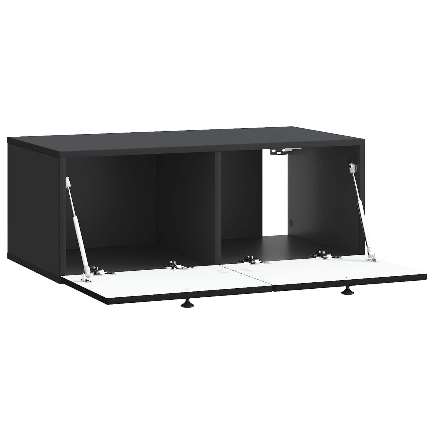 vidaXL Wall-Mounted TV Cabinet Black 78.5 x 41 x 30 cm Engineered Wood