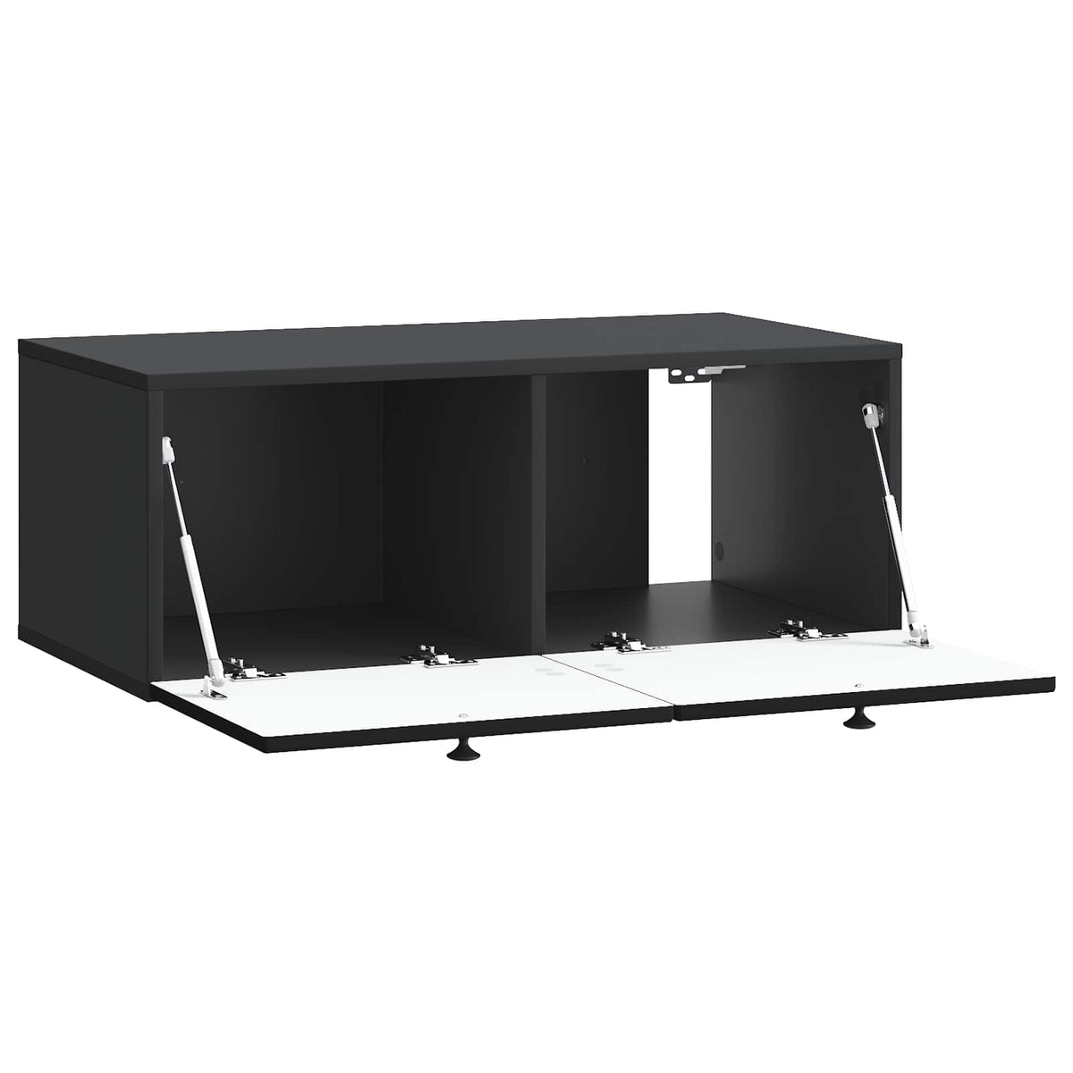vidaXL Wall-Mounted TV Cabinet Black 78.5 x 41 x 30 cm Engineered Wood