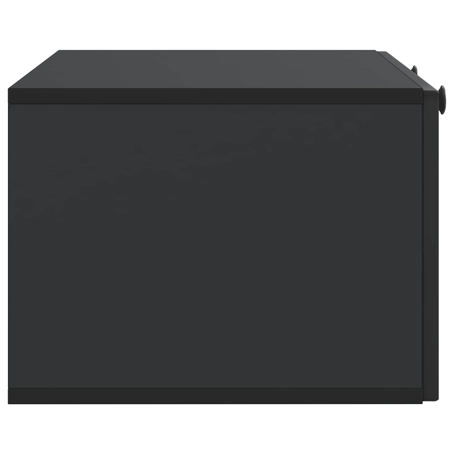 vidaXL Wall-Mounted TV Cabinet Black 78.5 x 41 x 30 cm Engineered Wood