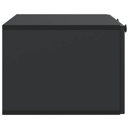 vidaXL Wall-Mounted TV Cabinet Black 78.5 x 41 x 30 cm Engineered Wood