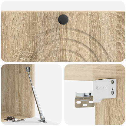 vidaXL Wall-Mounted TV Cabinet Sonoma Oak 78.5 x 41 x 30 cm