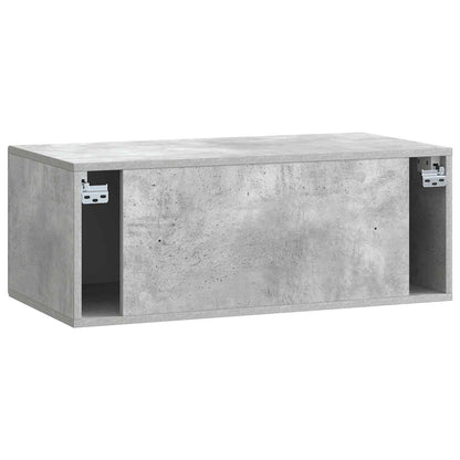 vidaXL Wall-Mounted TV Cabinet Concrete Grey 78.5 x 41 x 30 cm
