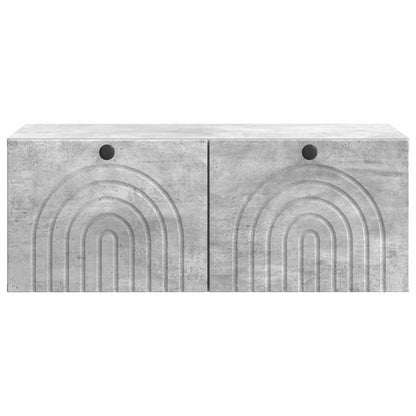 vidaXL Wall-Mounted TV Cabinet Concrete Grey 78.5 x 41 x 30 cm