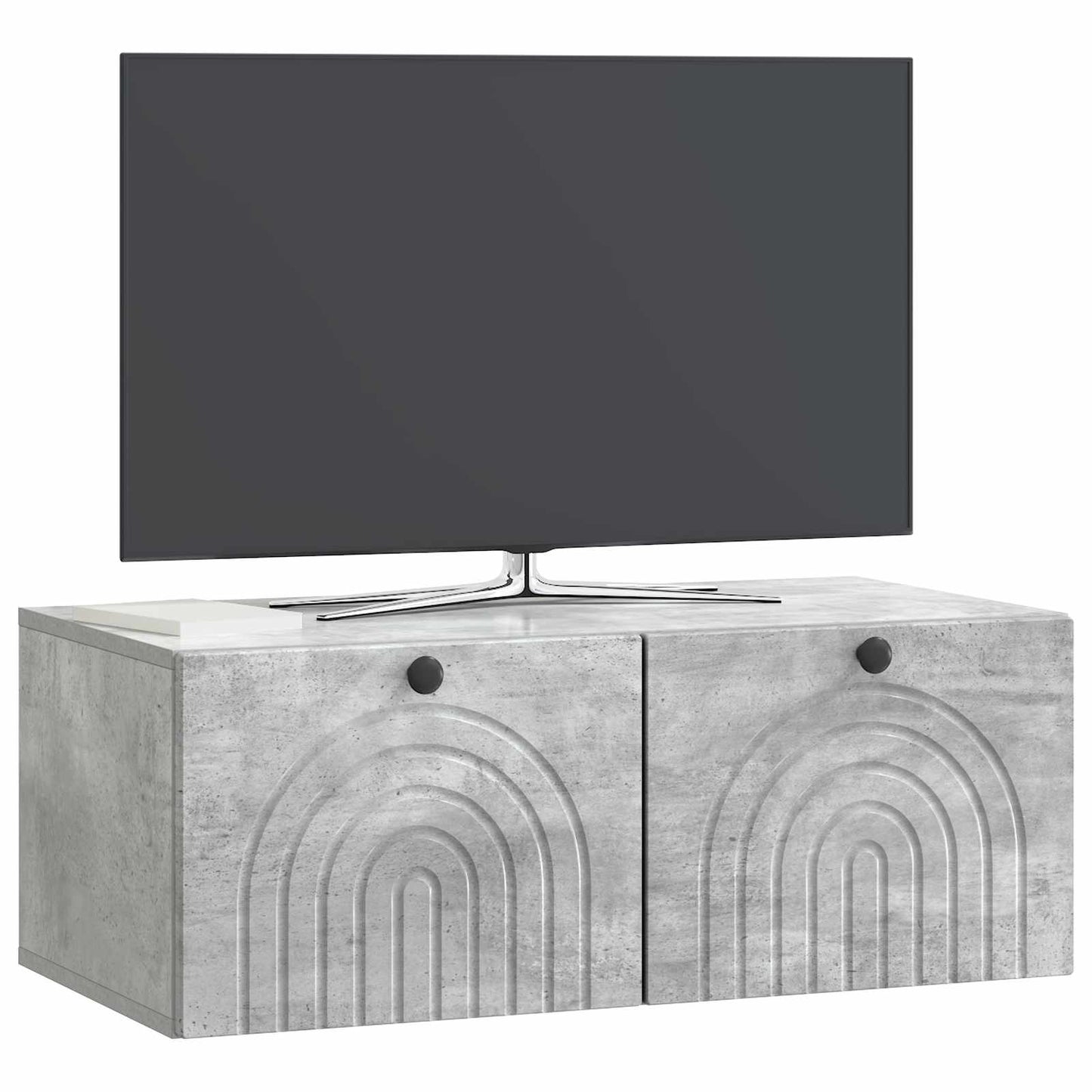 vidaXL Wall-Mounted TV Cabinet Concrete Grey 78.5 x 41 x 30 cm