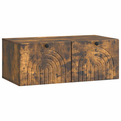 vidaXL Wall-Mounted TV Cabinet Smoked Oak 78.5 x 41 x 30 cm