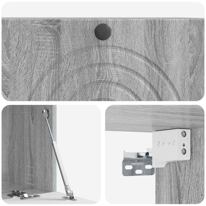 vidaXL Wall-Mounted TV Cabinet Grey Sonoma 78.5 x 41 x 30 cm