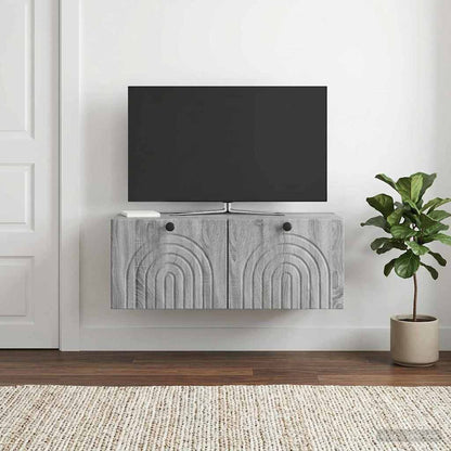 vidaXL Wall-Mounted TV Cabinet Grey Sonoma 78.5 x 41 x 30 cm