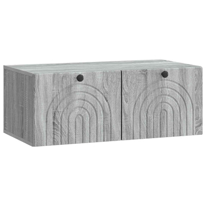 vidaXL Wall-Mounted TV Cabinet Grey Sonoma 78.5 x 41 x 30 cm