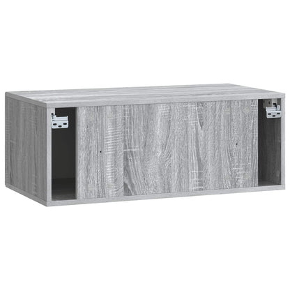 vidaXL Wall-Mounted TV Cabinet Grey Sonoma 78.5 x 41 x 30 cm