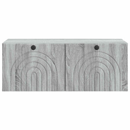 vidaXL Wall-Mounted TV Cabinet Grey Sonoma 78.5 x 41 x 30 cm