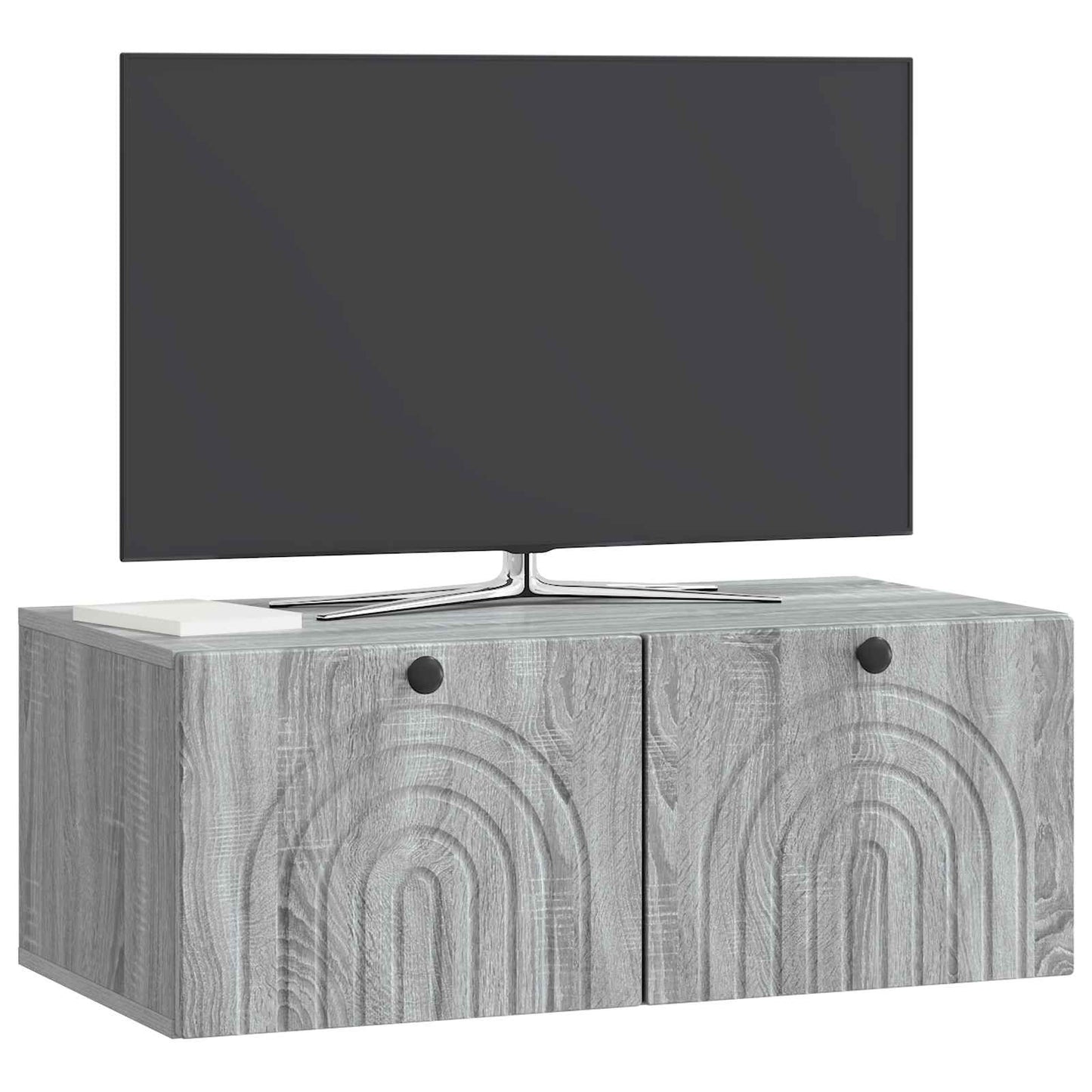 vidaXL Wall-Mounted TV Cabinet Grey Sonoma 78.5 x 41 x 30 cm