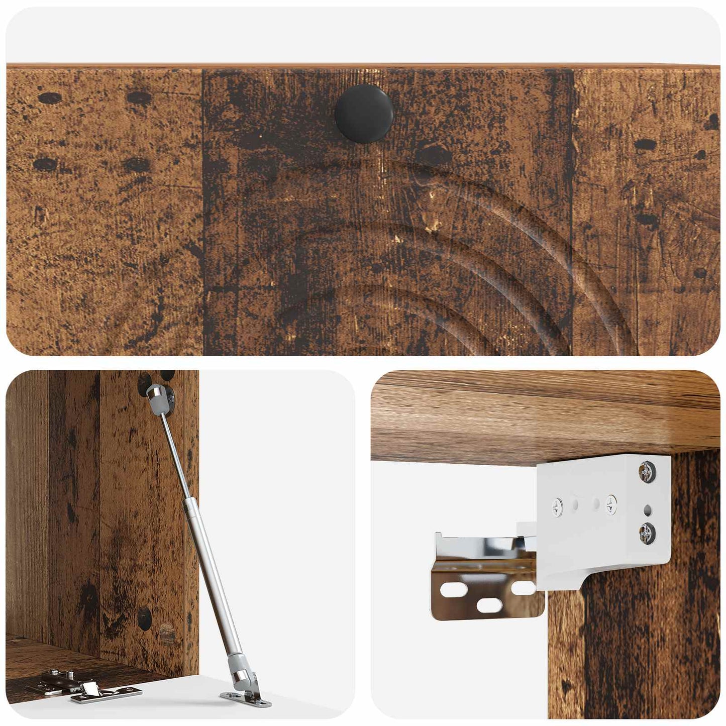 vidaXL Wall-Mounted TV Cabinet Wall-mounted Old Wood 78.5 x 41 x 30 cm