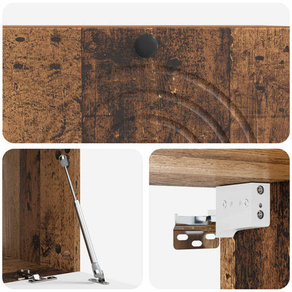 vidaXL Wall-Mounted TV Cabinet Wall-mounted Old Wood 78.5 x 41 x 30 cm