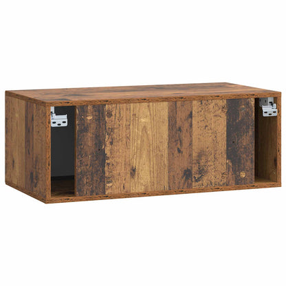 vidaXL Wall-Mounted TV Cabinet Wall-mounted Old Wood 78.5 x 41 x 30 cm