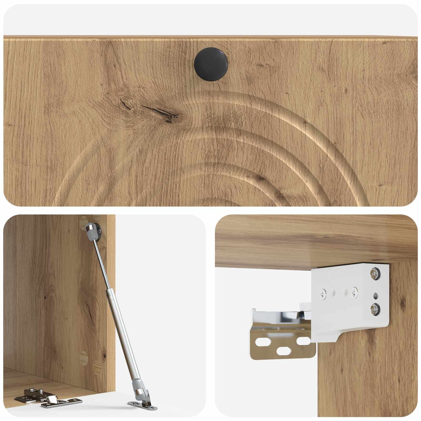 vidaXL Wall-Mounted TV Cabinet 78.5 x 41 x 30 cm Artisan Oak