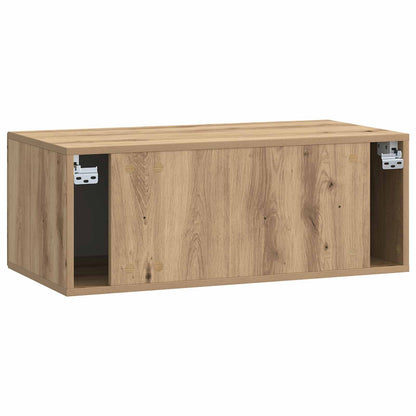 vidaXL Wall-Mounted TV Cabinet 78.5 x 41 x 30 cm Artisan Oak