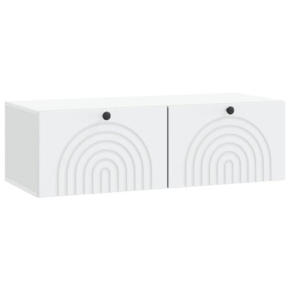 vidaXL Wall-Mounted TV Cabinet White 99 x 41 x 30 cm Engineered Wood