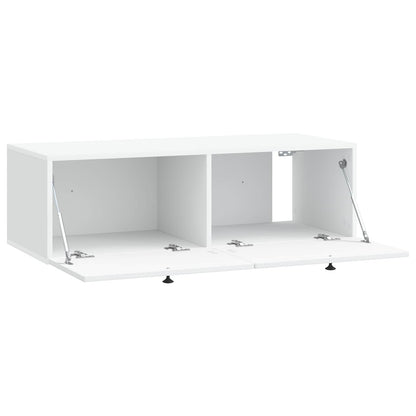 vidaXL Wall-Mounted TV Cabinet White 99 x 41 x 30 cm Engineered Wood