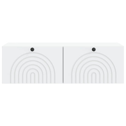 vidaXL Wall-Mounted TV Cabinet White 99 x 41 x 30 cm Engineered Wood