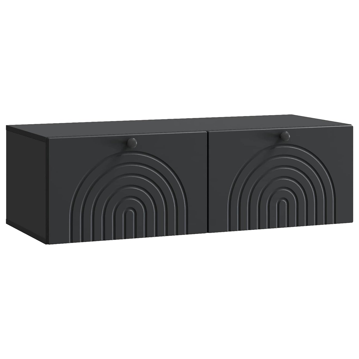 vidaXL Wall-Mounted TV Cabinet Black 99 x 41 x 30 cm Engineered Wood