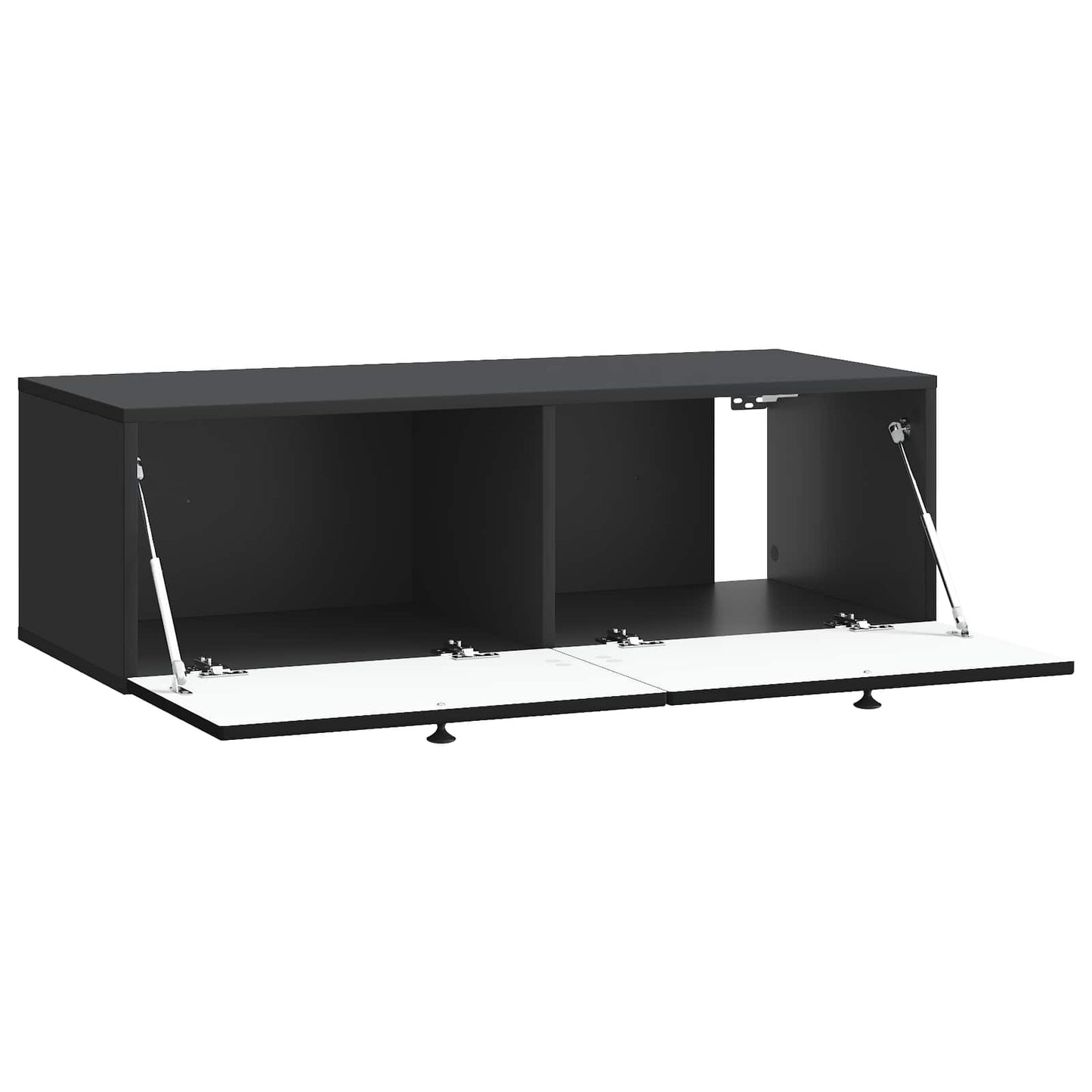 vidaXL Wall-Mounted TV Cabinet Black 99 x 41 x 30 cm Engineered Wood