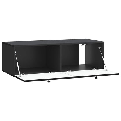 vidaXL Wall-Mounted TV Cabinet Black 99 x 41 x 30 cm Engineered Wood
