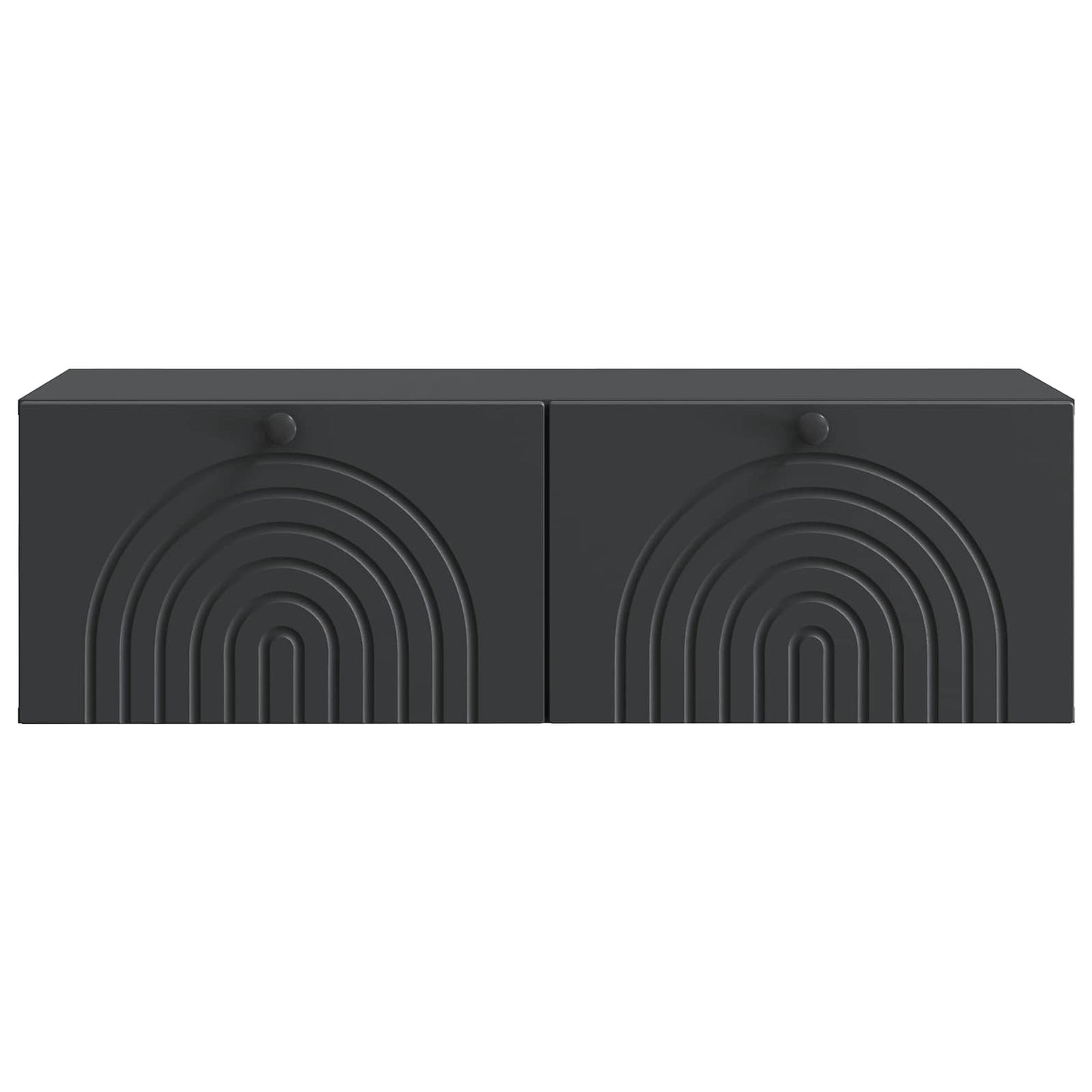 vidaXL Wall-Mounted TV Cabinet Black 99 x 41 x 30 cm Engineered Wood