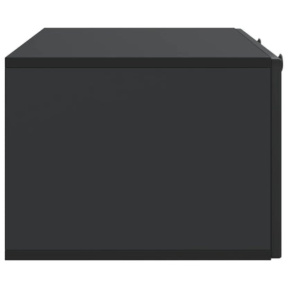 vidaXL Wall-Mounted TV Cabinet Black 99 x 41 x 30 cm Engineered Wood