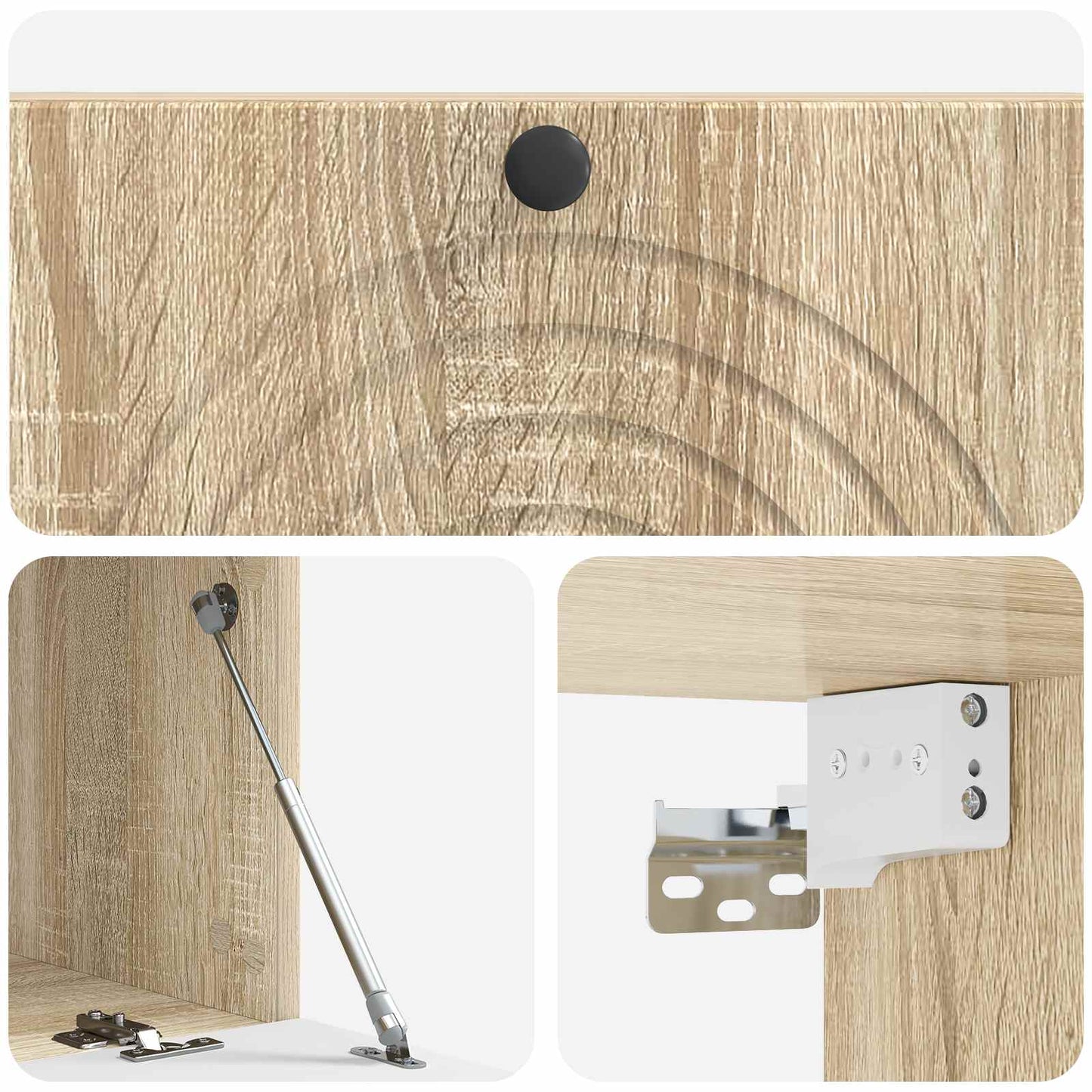 vidaXL Wall-Mounted TV Cabinet Wall-mounted Sonoma Oak 98 x 41 x 30 cm