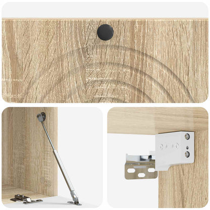 vidaXL Wall-Mounted TV Cabinet Wall-mounted Sonoma Oak 98 x 41 x 30 cm