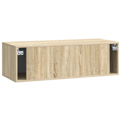 vidaXL Wall-Mounted TV Cabinet Wall-mounted Sonoma Oak 98 x 41 x 30 cm