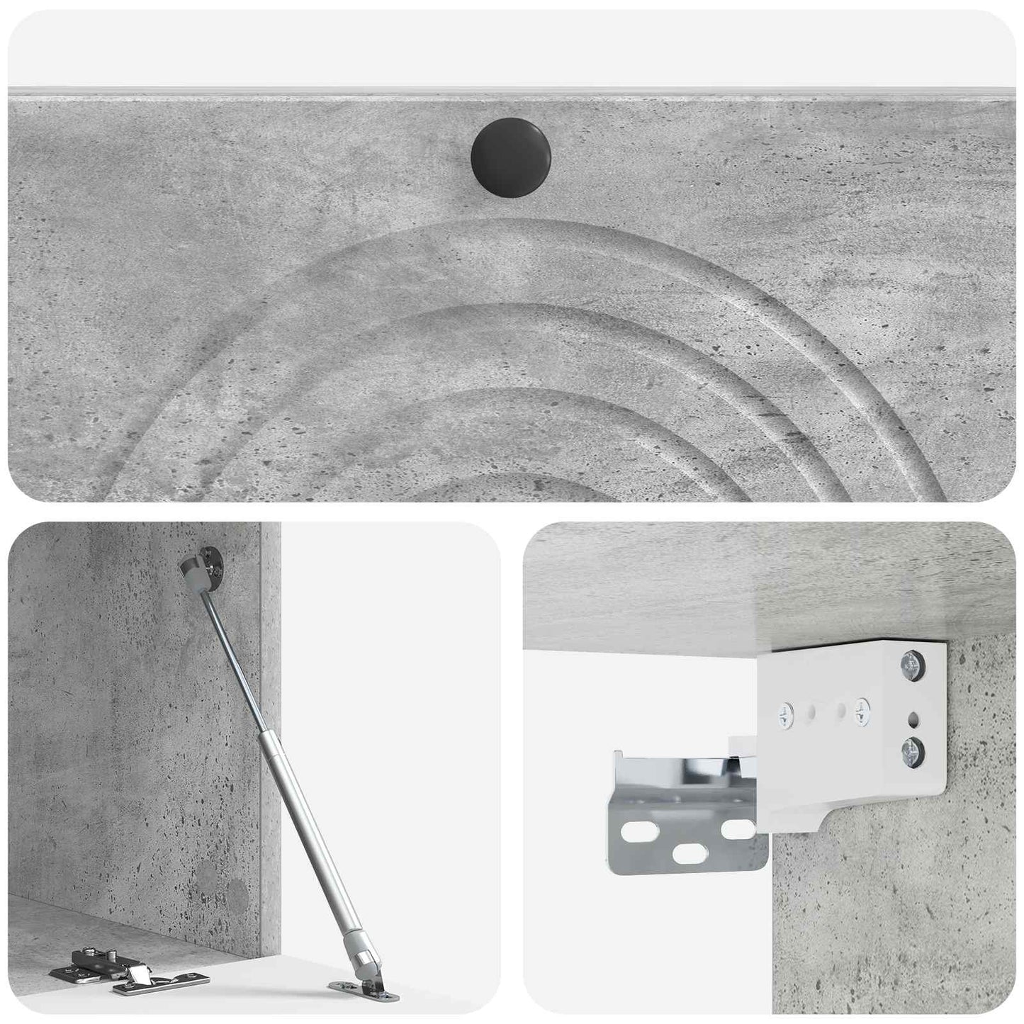 vidaXL Wall-Mounted TV Cabinet Concrete Grey 99 x 41 x 30 cm