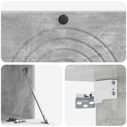 vidaXL Wall-Mounted TV Cabinet Concrete Grey 99 x 41 x 30 cm