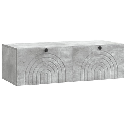 vidaXL Wall-Mounted TV Cabinet Concrete Grey 99 x 41 x 30 cm